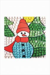 09 I Çocuk Ahşap Çerçeveli Seramik Mozaik Set 20x20 cm - 7