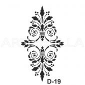 D-19  Artebella Stencil 20x30 Cm - 1