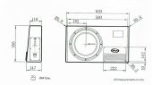 BOSCHMANN BWS112EX SERİ KENDİNDEN ANFİLİ SLİM AKTİF BAS SUBWOOFER - 8