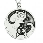 Denge ( Ying Yang ) Kolye Gümüş Kolye - 1