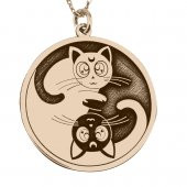 Denge ( Ying Yang ) Kolye Gümüş Kolye - 2