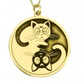 Denge ( Ying Yang ) Kolye Gümüş Kolye - 3