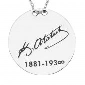 Kemal Atatürk İmzası Kolye. Atatürk İmza Kolye. Atatürk Kolyesi. - 1
