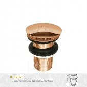 Pop-up Basmalı Sifon Üst Takım - Deliksiz / Rose Gold - 1