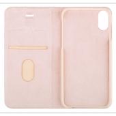 LA VIE iPhone X/XS Fashion Folio Gizli Mıknatıslı Kapaklı Kılıf Pembe - 3