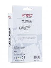 Syrox C28 Araç Şarj Aleti Micro USB Kablo Set 1.0A Beyaz - 3