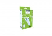 Syrox C44 Araç Şarj Aleti Micro USB Kablo Set 2.0A Beyaz - 3