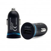 Syrox C30 Araç Şarj Aleti iPhone Lightning Kablo Set 1.0A Siyah - 4
