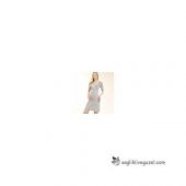 Chezmam 4707 Dantelli Uzun Kollu Emzirme Gecelik / Krem Renk / S - 1