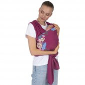 Sevi Bebe Bebek Taşıma Şalı - Bordo - 4