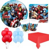16 Kişilik Avengers Parti Seti Malzemeleri, Yenilmezler Paketi - 1