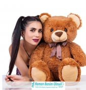 SÜPER FİYAT+YUMUŞACIK KUMAŞ Peluş Ayı Oyuncak Ayı 75 Cm Sevimli Yorgun Ayıcık Sevdiklerinizi Sevindirmenin En Güzel Yolu - 5