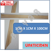 UÇURTMA (DÖVİZ) ÇITASI, AHŞAP FİDAN - BİTKİ - ÇİÇEK DESTEĞİ, ÇUBUĞU, KAYIN ÇITA (100 CM X1CM X1CM) - 1
