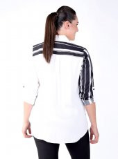 Büyük Beden Skylıne Gömlek Siyah Çizgili - 2