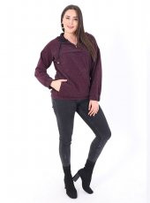 Büyük Beden Tabu Sweat Mürdüm - 1