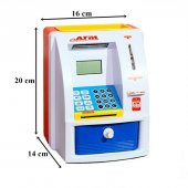 ATM Para Çekme Yatırma Makinesi Oyuncak Sesli ve Işıklı Gerçekçi Görünüm ve Kullanım Eğitici Oyuncak - 2