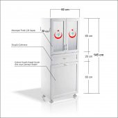 Yıkanabilir İlaç Tıbbi Malzeme İlkyardım Enjeksiyon Ecza Dolabı - 1