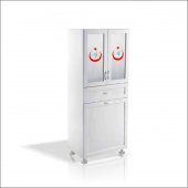 Yıkanabilir İlaç Tıbbi Malzeme İlkyardım Enjeksiyon Ecza Dolabı - 3