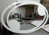 OVAL DUVAR AYNASI LAKE BOYALI - 6