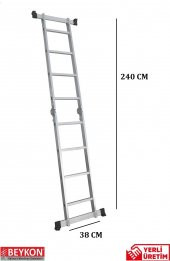 44 BASAMAKLI ALÜMİNYUM KATLANABİLİR MERDİVEN - 1