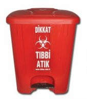 TIBBİ ATIK KOVASI 65 LT PEDALLI - 1