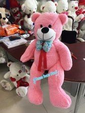 Oyuncak Ayı Peluş Ayı 75 Cm Romantik Ayıcık Uyku Arkadaşım Pembe Ayı Tam Sarılmalık Sevimli - 3