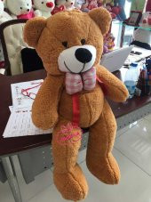 Oyuncak Ayı Peluş Ayı 75 Cm Romantik Ayıcık Uyku Arkadaşım Pembe Ayı Tam Sarılmalık Sevimli - 4