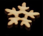 Yılbaşı için Ahşap Kar Tanesi Masa Süsü 100 Adet thumbnail 1