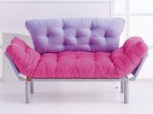 Futon Ege İkili Kanepe Yeşil-Sarı - 2