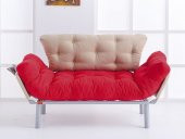 Futon Ege İkili Kanepe Yeşil-Sarı - 3