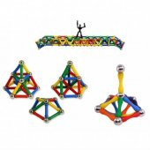 Manyetik Lego Seti 60 Parça Mıknatıslı Lego Set Çubuk Lego Mganet Lego Maagnetic Lego - 5