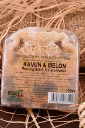 Doğal Kavunlu Peeling etkili Ferahlatıcı Cilt Ve Saç Bakım Sabunu - 3