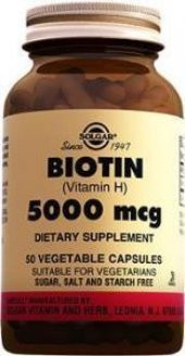 Solgar Biotin 5000 mcg 50 Kapsül thumbnail 1