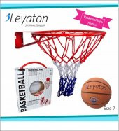 Basketbol Pota Çemberi Fileli 18 mm + Top Hediye - 1