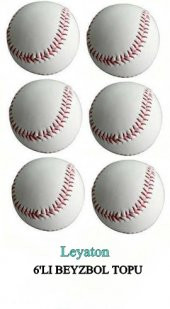 Leyaton Beyzbol Topu 6lı Deri El Dikişli - 1