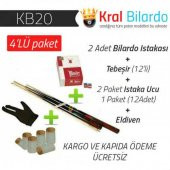 Bilardo Istakası + Tebeşir + Uc + Eldiven - 1