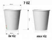 7 Oz Logo Baskılı Karton Bardak (2000 adet) - 1