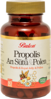 Balen Propolis Arı Sütü Polen Kapsülü 300 mg 80 Kapsül - 1