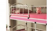 Tulipa Baby Ferforje Metal Ahşap Ranza 80x160 - 4