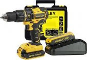 Stanley SBH20S2K 18Volt/1,5Ah Li-ion Çift Akülü Kömürsüz Profesyonel Darbeli Matkap - 1