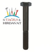 M18x150 Din 931 8.8 Kalite Akb Yarım Paso Çelik Civata Siyah 5 Ad - 2