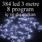 Led Işık Salkım Beyaz Işık 384 Led 280 Cm İç Ve Dış Mekan - 1