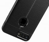 iPhone 8 Plus Kılıf Kap Nish Silikon Kapak + Kırılmaz Cam Ekran Koruyucu - 6