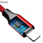 Lopard Rope Apple iPhone Sağlam Şarj Kablosu Lightning Kablo 120cm - 5