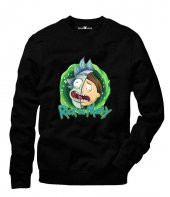 Tshirthane Rick and Morty Sweatshirt Uzunkollu - 1