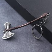 Avengers Infinity War Thor Mjolnir Stormbreaker Balta Anahtarlık - 1