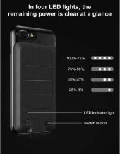 iPhone 6S Plus Baseus Ample Bataryalı Şarjlı Kılıf Koruyucu Kapak 360°0 Mah - 6