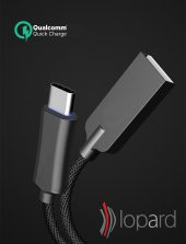 Samsung Galaxy S9 Plus Şarj Kablosu Type C Hızlı Şarj USB Data Kablo Sağlam Halat Pil Korumalı 1 Metre - 3
