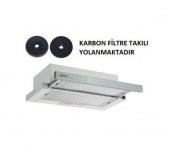 Esty Çift Motor İnox Aspiratör+Karbon Filtre Bacasız Kullanım - 1