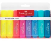 Faber Castell Şeffaf Gövde Fosforlu Kalem 6+2 Renk Pastel Tonlar - 1